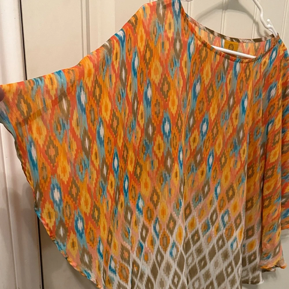 Ruby Rd. Multicolor Geometric Blouse - Picture 4 of 4
